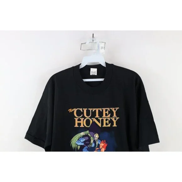 Vintage 90s Mens XL New Cutey Honey Japanese Anime Manga Double 